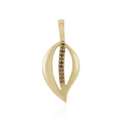 I3 Schokoladen-Brillant-Silberanhänger