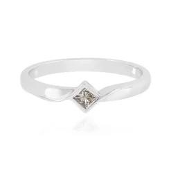 I2 Schokoladen-Diamant-Silberring