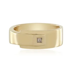 I3 Schokoladen-Diamant-Silberring