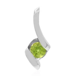 Idokras-Silberanhänger