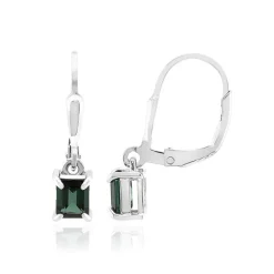 Indigolith-Silberohrringe (Adela Silber)