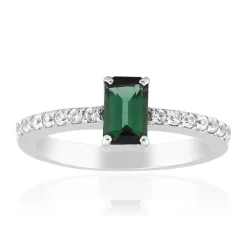 Indigolith-Silberring (Adela Silber)