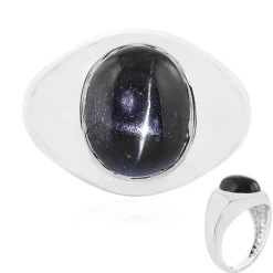 Indischer Stern-Diopsid-Silberring