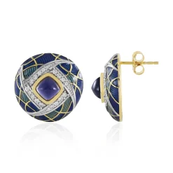 Iolith-Silberohrringe (Adela Silber)