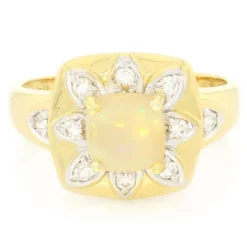 Java-Opal-Silberring