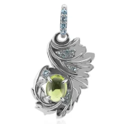 Jilin-Peridot-Silberanhänger (Remy Rotenier)
