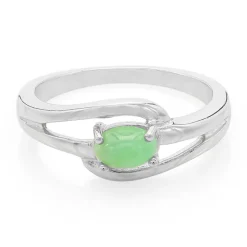 Kaiserlicher Chrysopras-Silberring