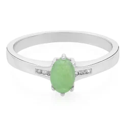 Kaiserlicher Chrysopras-Silberring