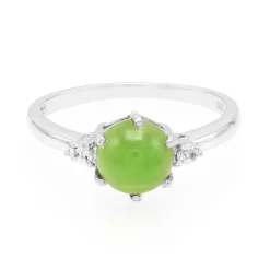 Kaiserlicher Chrysopras-Silberring