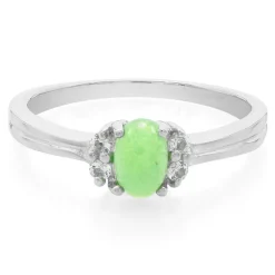 Kaiserlicher Chrysopras-Silberring