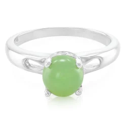 Kaiserlicher Chrysopras-Silberring