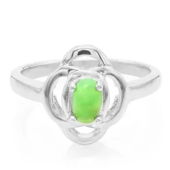 Kaiserlicher Chrysopras-Silberring