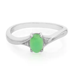 Kaiserlicher Chrysopras-Silberring