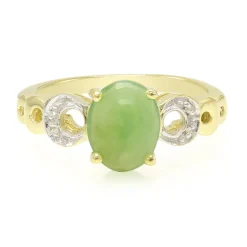 Kaiserlicher Chrysopras-Silberring