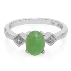 Kaiserlicher Chrysopras-Silberring