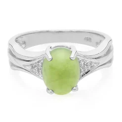 Kaiserlicher Chrysopras-Silberring