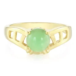 Kaiserlicher Chrysopras-Silberring