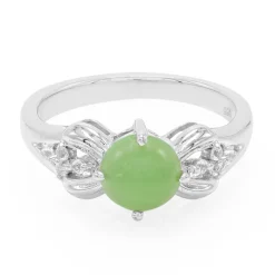 Kaiserlicher Chrysopras-Silberring