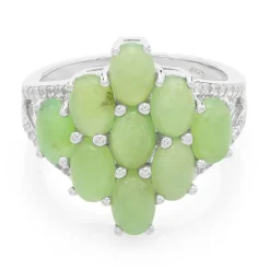 Kaiserlicher Chrysopras-Silberring