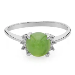 Kaiserlicher Chrysopras-Silberring