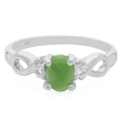 Kaiserlicher Chrysopras-Silberring