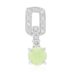 Kaiserlicher Chrysopras-Silberanhänger