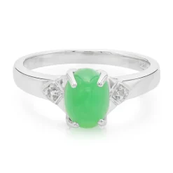 Kaiserlicher Chrysopras-Silberring