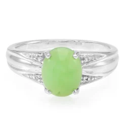 Kaiserlicher Chrysopras-Silberring