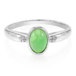 Kaiserlicher Chrysopras-Silberring