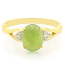 Kaiserlicher Chrysopras-Silberring