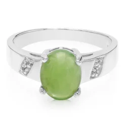 Kaiserlicher Chrysopras-Silberring