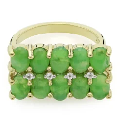 Kaiserlicher Chrysopras-Silberring