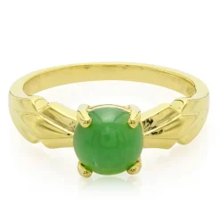 Kaiserlicher Chrysopras-Silberring