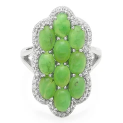 Kaiserlicher Chrysopras-Silberring