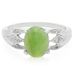 Kaiserlicher Chrysopras-Silberring