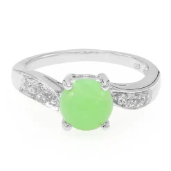 Kaiserlicher Chrysopras-Silberring