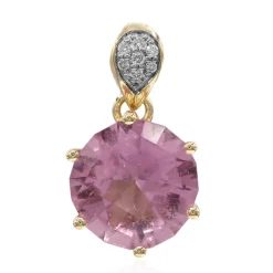 Kalifornischer Pinkfarbener Turmalin-Goldanhänger (Amanda Adkins)