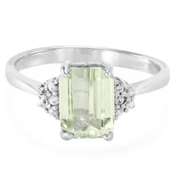 Kanariengelber Kunzit-Silberring