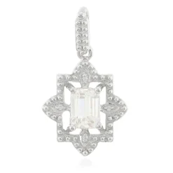 Kanariengelber Kunzit-Silberanhänger