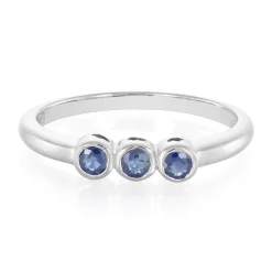 Kanchanaburi-Saphir-Silberring