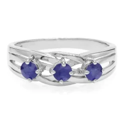 Kanchanaburi-Saphir-Silberring