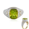Kaschmir-Peridot-Goldring (SUHANA)