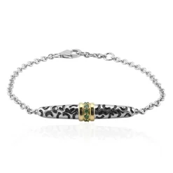 Kenianischer Tsavorit-Silberarmband (Remy Rotenier)