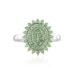 Kenianischer Tsavorit-Silberring