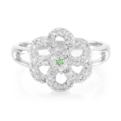 Kenianischer Tsavorit-Silberring