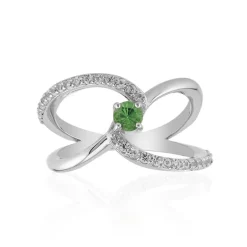 Kenianischer Tsavorit-Silberring