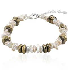 Keshi-Perlen-Silberarmband (TPC)