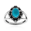 Kingman-Türkis-Silberring (Desert Chic)