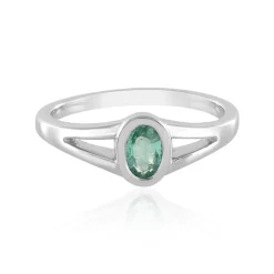 Kolumbianischer Smaragd-Silberring