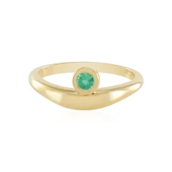 Kolumbianischer Smaragd-Silberring